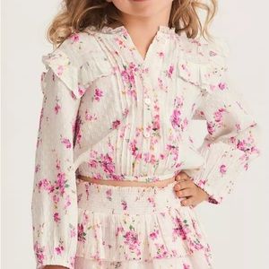 LoveShackFancy Kids Girls Oda Top - Size 2-3 Y